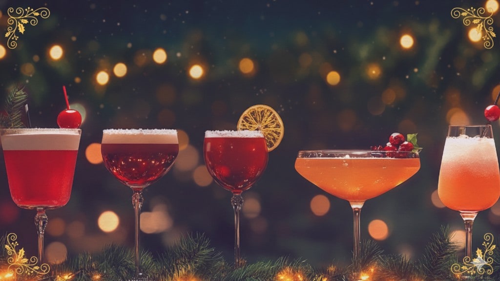 Festive Christmas cocktails ready for the trail